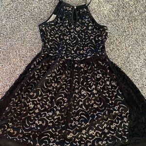 Black high neck dress size L